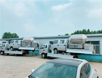 1200L真空滾揉機(jī)2臺(tái)，100L真空滾揉機(jī)1臺(tái)，200L料車5臺(tái)，發(fā)貨吉林長(zhǎng)春